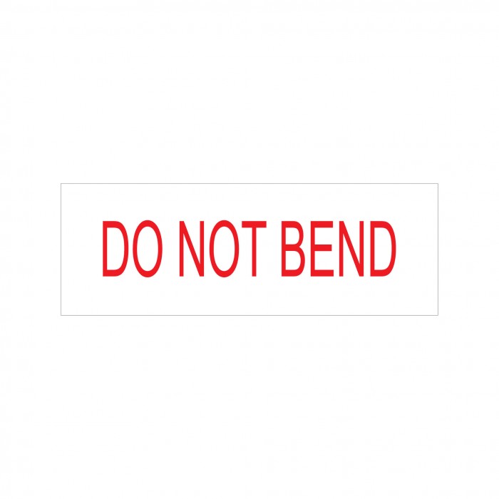 Do Not Bend Stock Stamp 4911/122 38x14mm